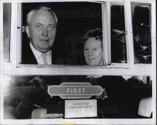 1970 Press Photo British Prime Minister & Mrs Harold Wilson in London-Historic Images