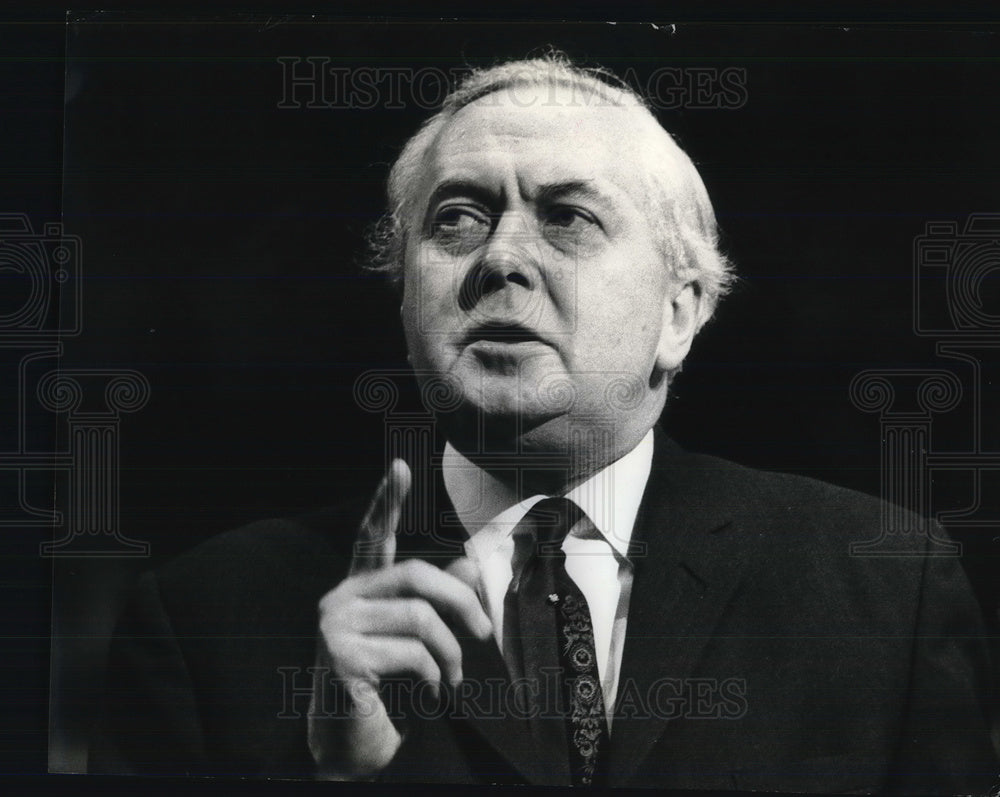 1971 Press Photo Former British Prime Minister Harold Wilson at Trade Union- Historic Images