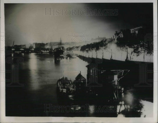 1939 Press Photo London blacked out during air raid test - neb67207-Historic Images