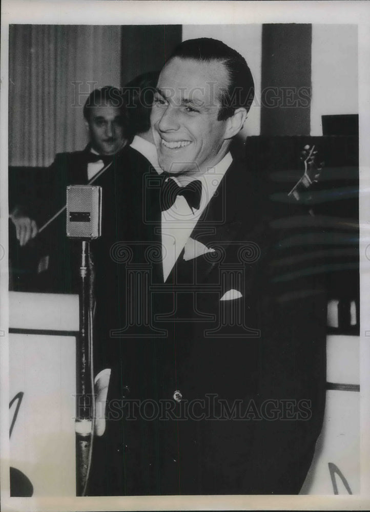 1939 Press Photo Richard D Chapman at Pinehurst NC socialite golfer &amp; singer-Historic Images