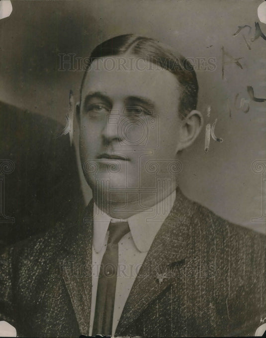 1918 Press Photo James H Handsome Bill Cask attempted blackmail charges-Historic Images