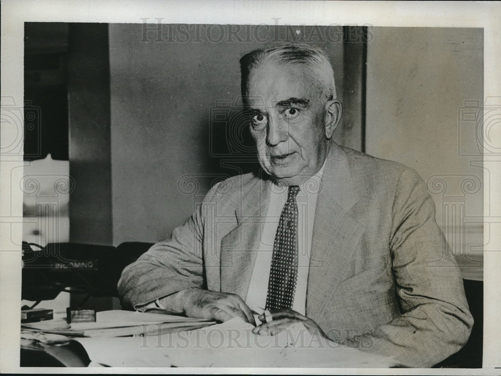 1934 Press Photo James W Carmalt of DC National Rail Mediation Board - Historic Images