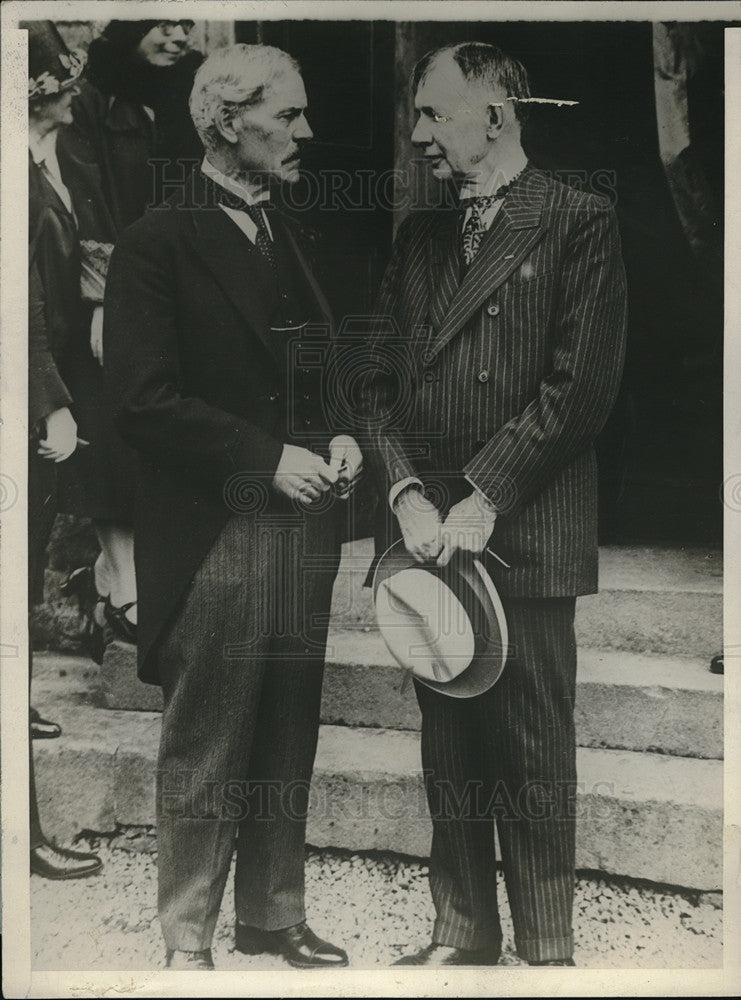 1929 Press Photo US Ambassador to England Charles Dawes &amp; Priemier MacDonald - Historic Images