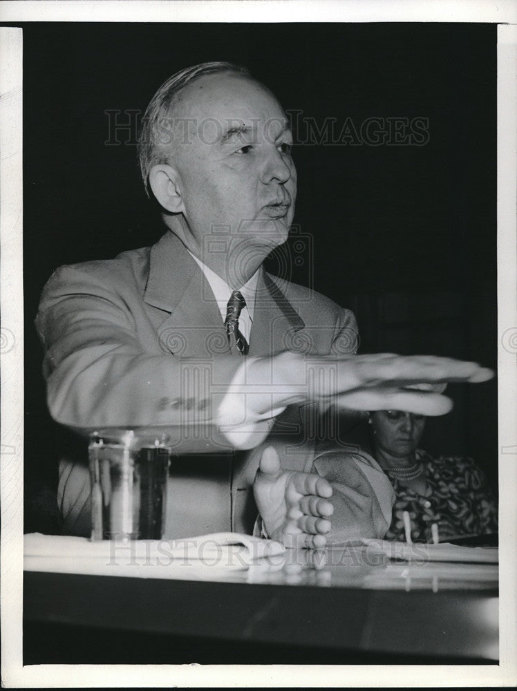 1943 Press Photo Marvin Jones at Senate and House Agriculture Committee - Historic Images