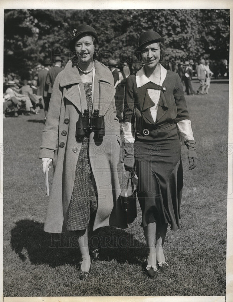1931 Press Photo Annette Raynold at Belmont Park - Historic Images