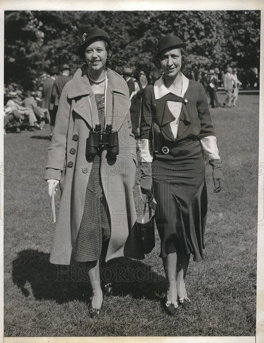 1931 Press Photo Annette Raynold at Belmont Park - Historic Images