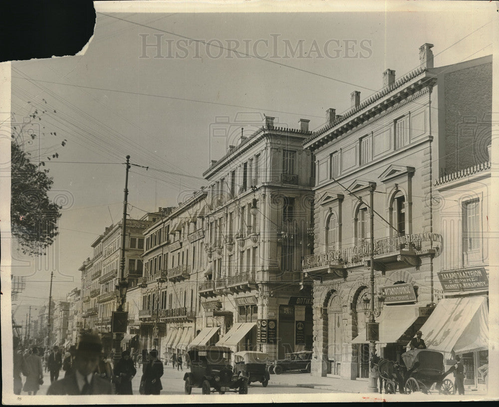 1920 Press Photo Stadium Street in Athens Greece Near East Relief - neb68608- Historic Images