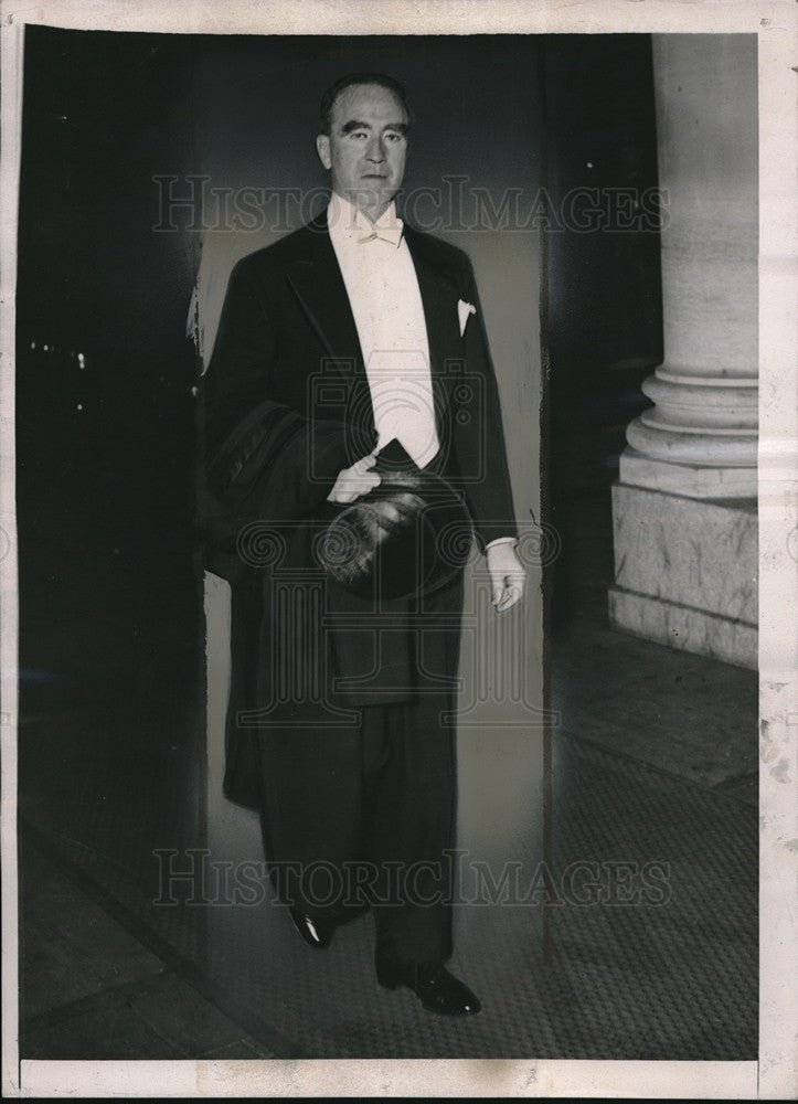 1939 Press Photo Attorney General Frank Murphy attends dinner - Historic Images