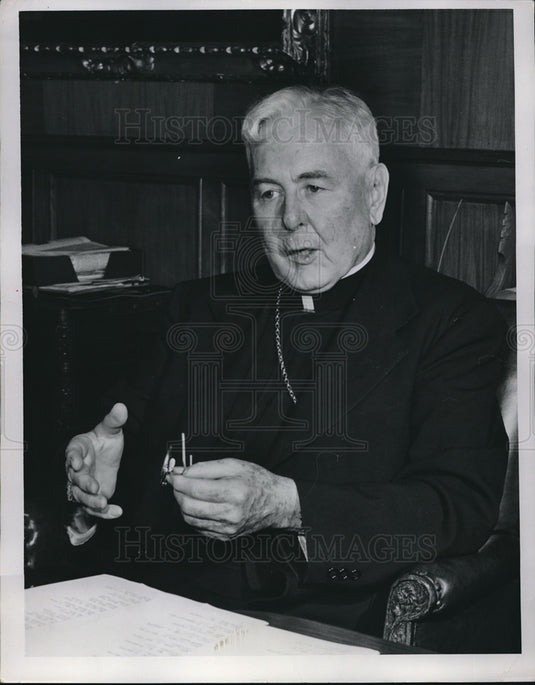 1953 Press Photo Archbishop Edward F Hoban - Historic Images