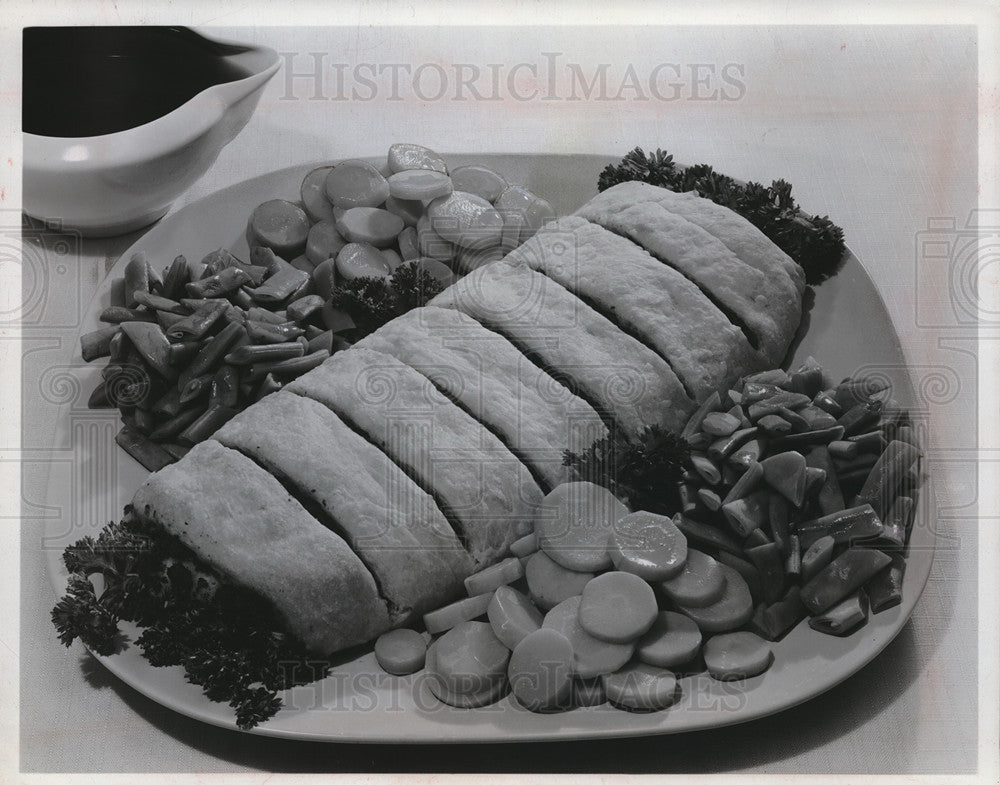 1952 Press Photo Minted Lamb Roll using leftover lamb - neb69310 - Historic Images