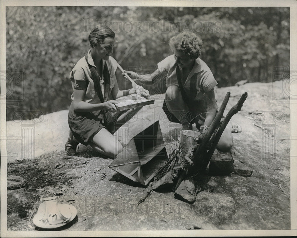 1934 Girl Scout Camp Near Bear Mountain-Historic Images