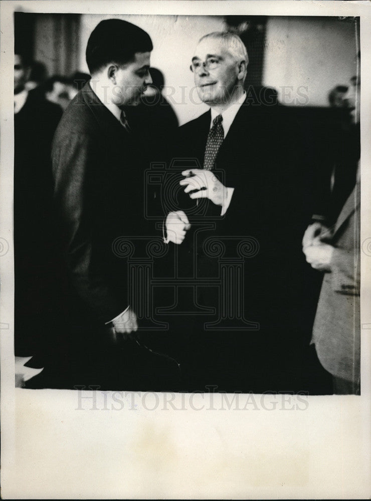 1932 Press Photo New York Counsel Samuel Seabury Trial James Walker - neb70179 - Historic Images