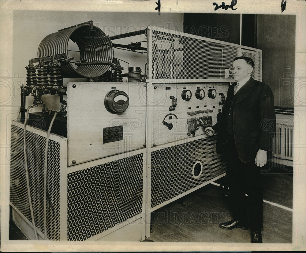 1927 Press Photo Radio Power Westinghouse Engineer Dr;s Rentachler &amp; Thomas-Historic Images