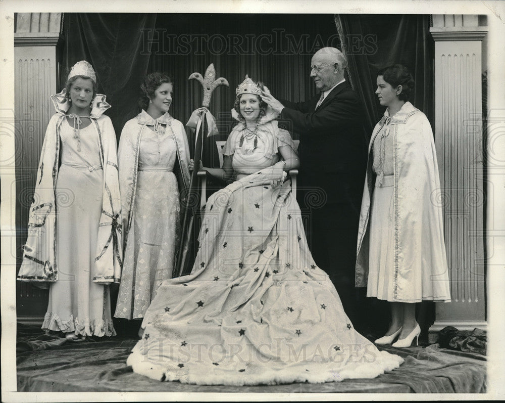 1932 &quot;Queen Oceania&quot; Margaret Daniels, Wm Wright at Annual Fete Md - Historic Images