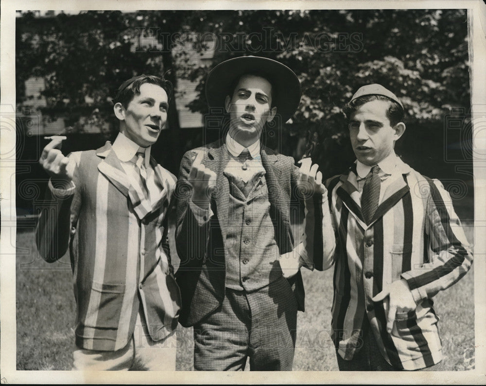 1937 Press Photo Singers Edwin Altschuh John Giannoni Terry Joanethis - Historic Images