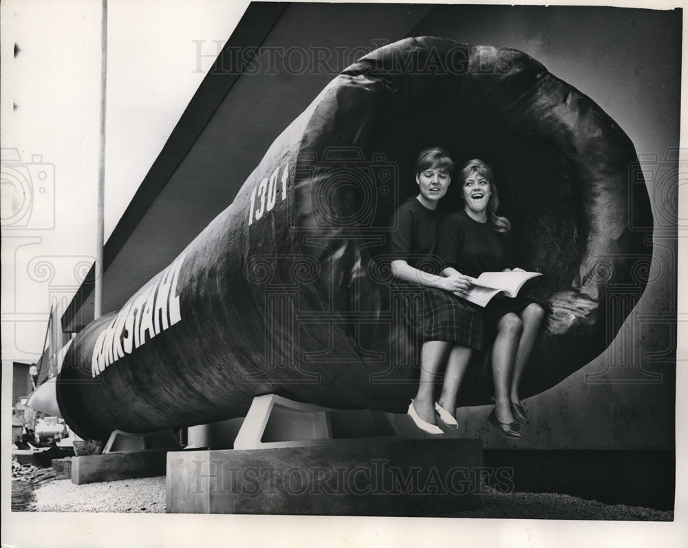 1961 Press Photo Largest high pressure steam container made in West Germany - Historic Images