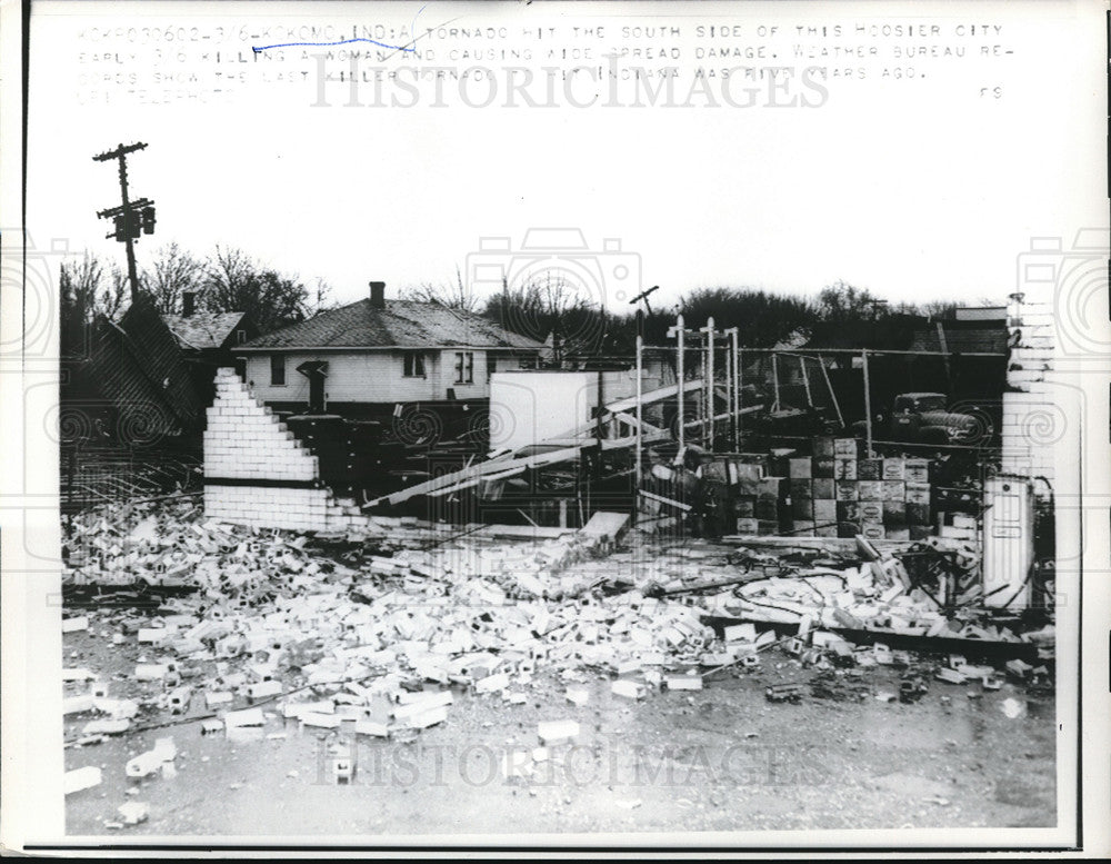 1961 Press Photo Tornado Indiana - neb71058 - Historic Images