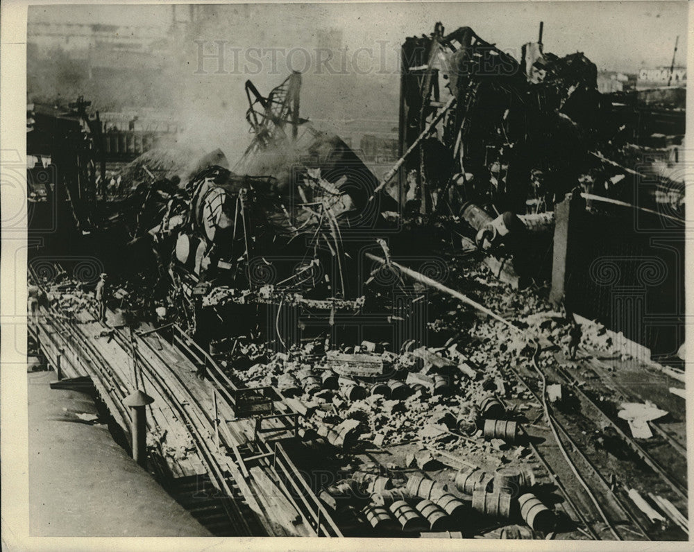 1923 Press Photo 2 Men Killed in Milwaukee When Oil Tanker Explodes - neb71067 - Historic Images