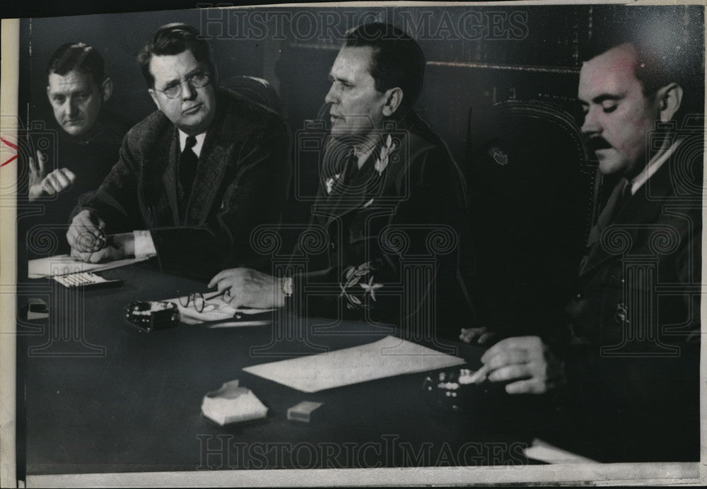 1946 Marshall Tito at a press conference in Yugoslavia  - Historic Images