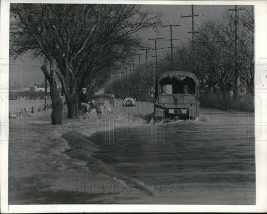 1942 Press Photo Napa California Flood water-Historic Images