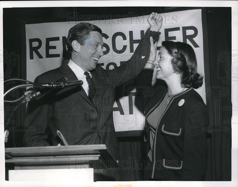 1959 Press Photo Chicago, GOP Senator candidate Wm Rentschler &amp; wife Sylvia-Historic Images