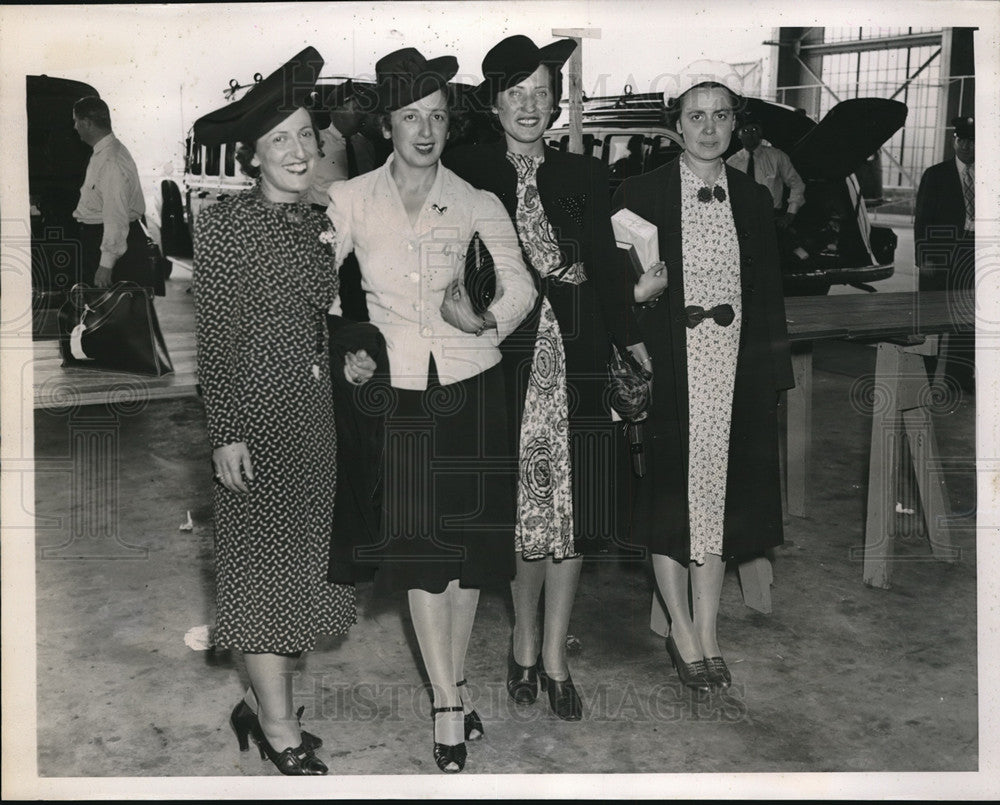 1939 Press Photo Port Wash., NY Mrs E Rosenthal,Mrs B DeWitt,A Cieri,F Farrelly - Historic Images