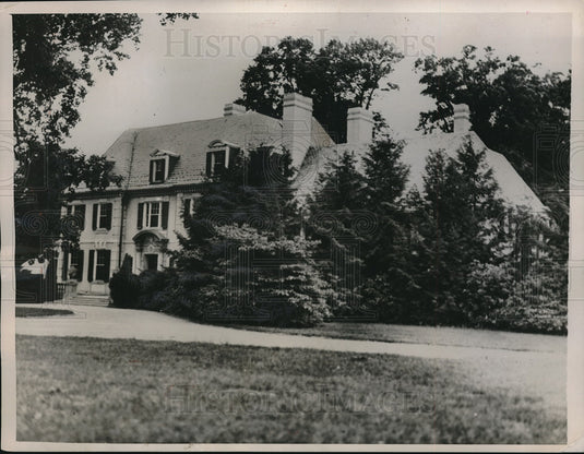 1936 Press Photo The home where President Roosevelt will stay on his visit. - Historic Images