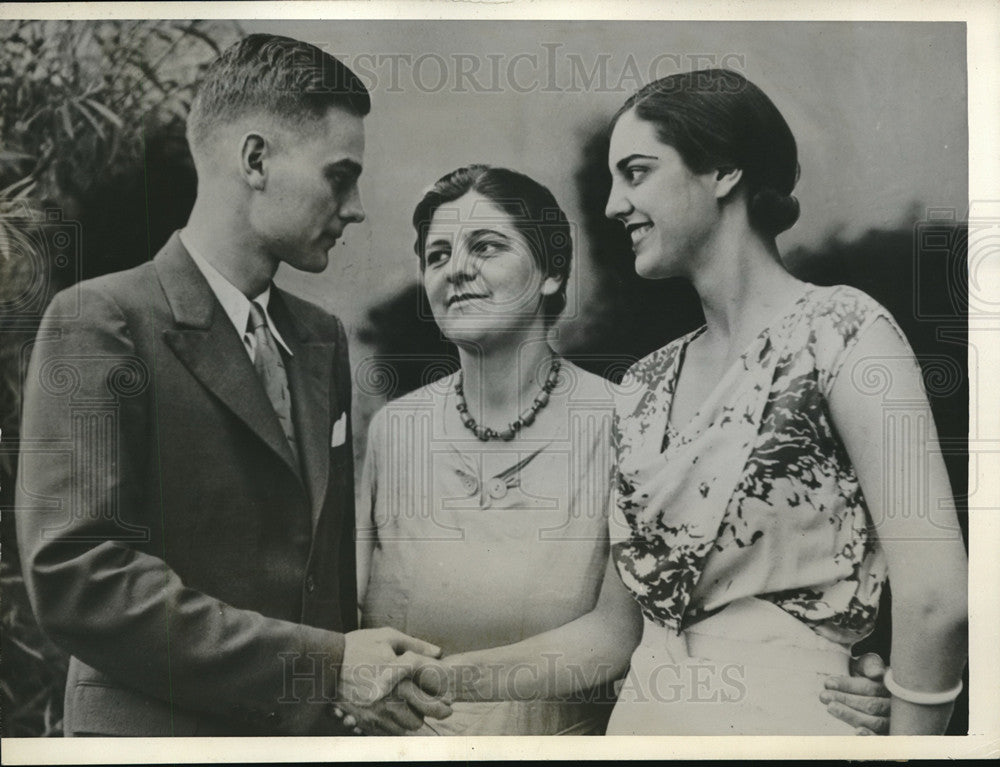 1933 Press Photo Calvert Craig, Mrs. Jessie B. Craig Virignia Craig-Historic Images