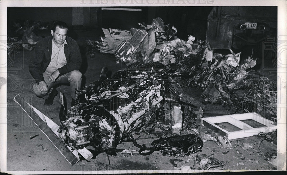 1970 Tag Airliner Wreckage in Warehouse in Loroin - Historic Images