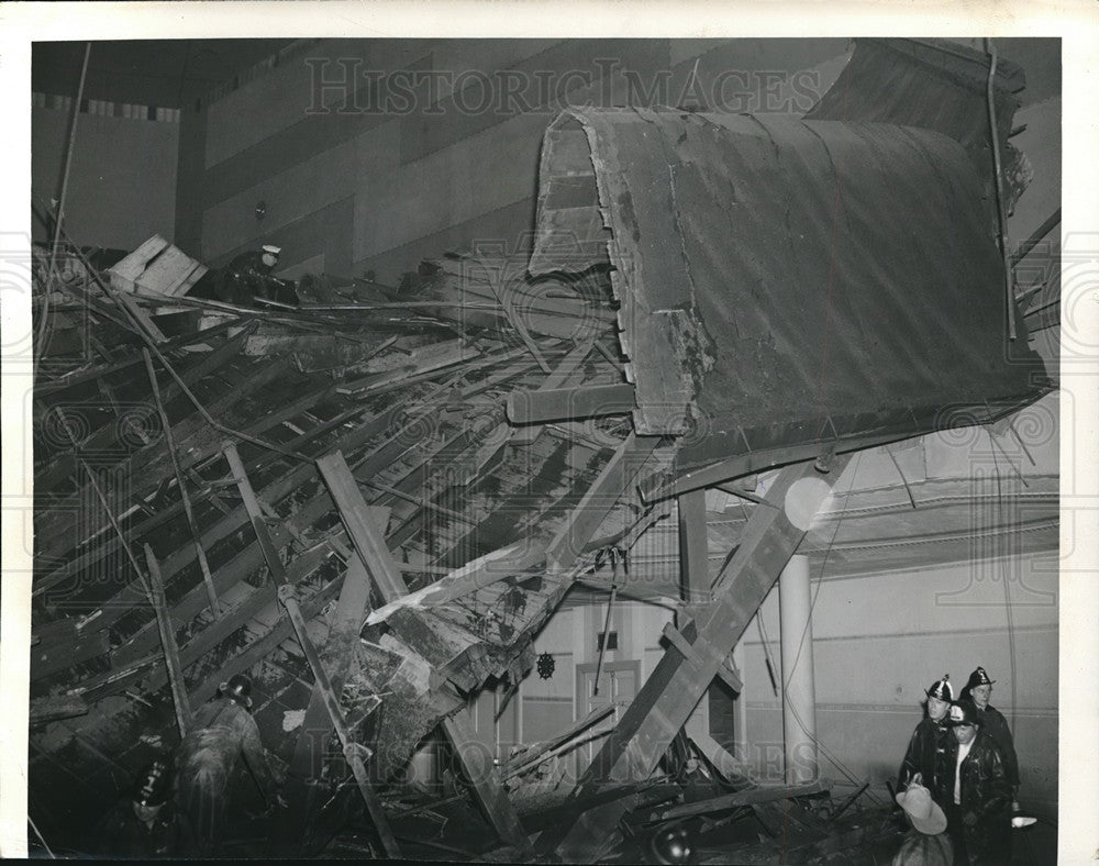 1940 Press Photo Alvin Theater Collapses in Pittsburgh-Historic Images