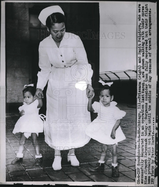 1955 Prissana & Napit Polpinyo Who Were Successfully Separated - Historic Images