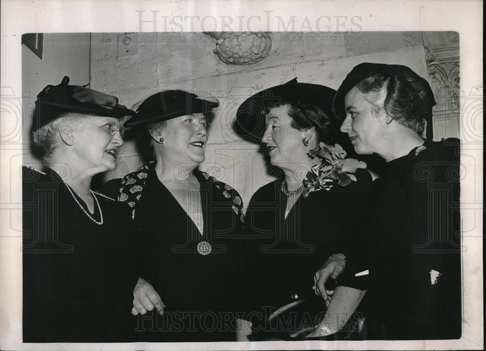 1939 Press Photo D.C. Mrs JE Hillman, Mrs P Fitzsimmons,Mrs W Scranton - Historic Images