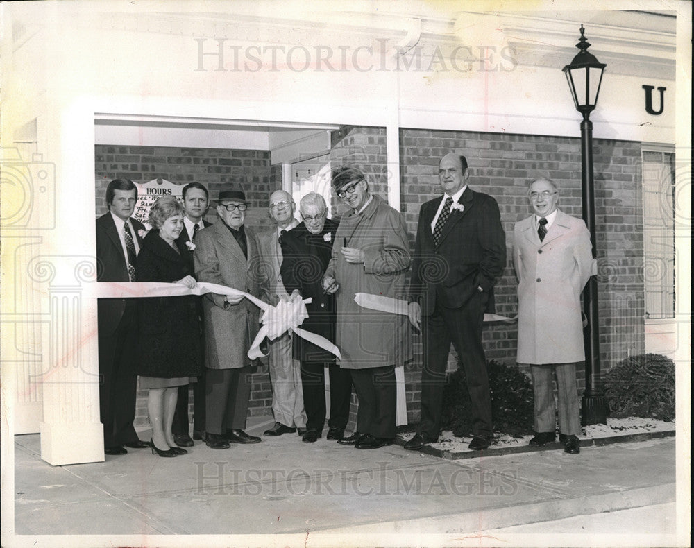 1976 Press Photo Parma, Ohio opening of United Savings Assoc, Baranski,Kopchak, - Historic Images