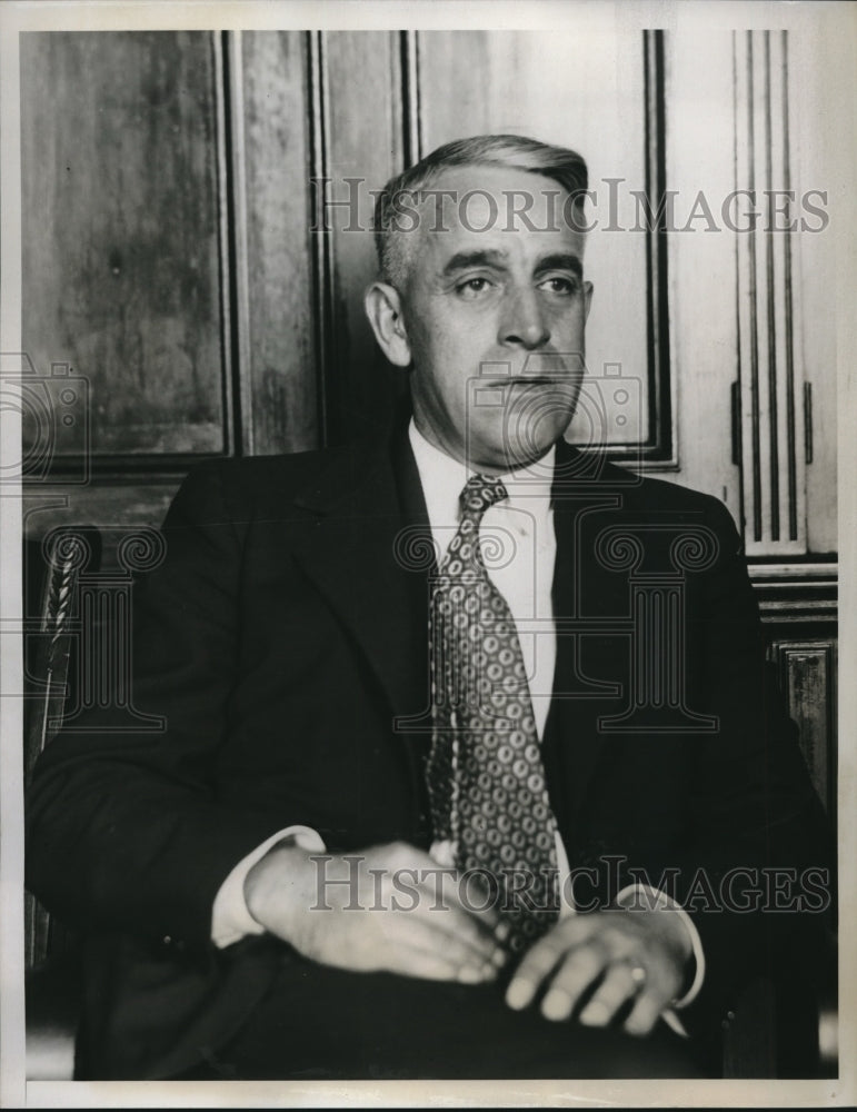 1934 Press Photo Govt opens fight against Weirton Steel Co William Lewis trial-Historic Images