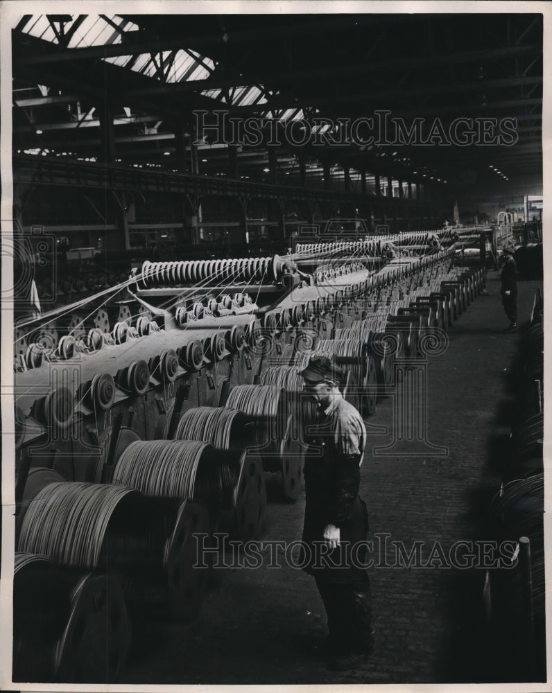 1947 Press Photo American Steel &amp; Wire Co in Cleveland, Ohio - neb73488 - Historic Images