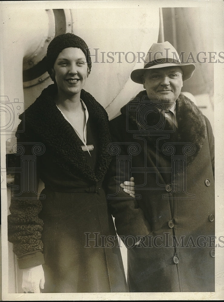 1930 Press Photo Lawyer Dudley Field Malone Marries Edna Louise Johnson-Historic Images