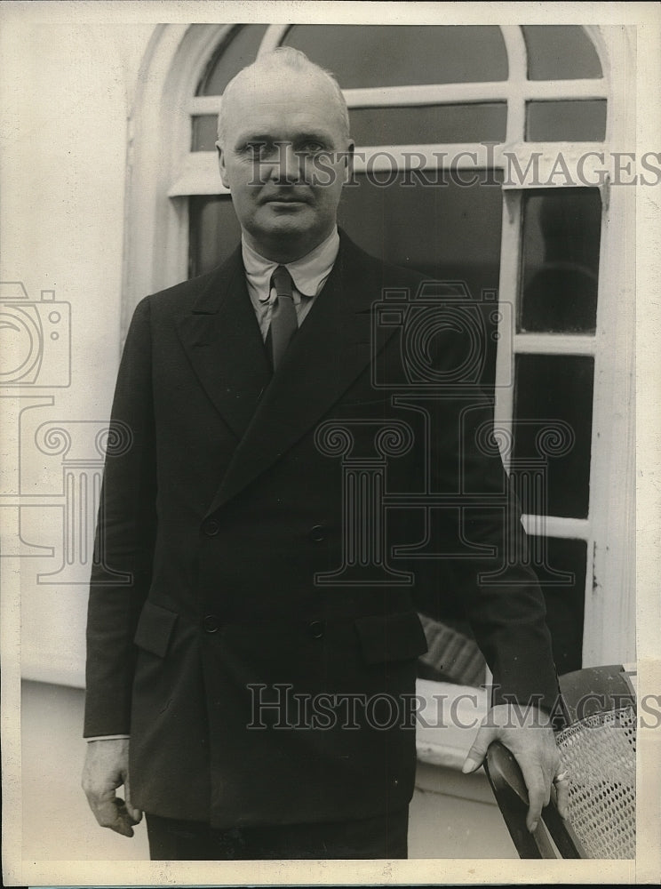 1926 Press Photo Lawyer Dudley Field Malone Arrives In London Aboard SS Paris - Historic Images