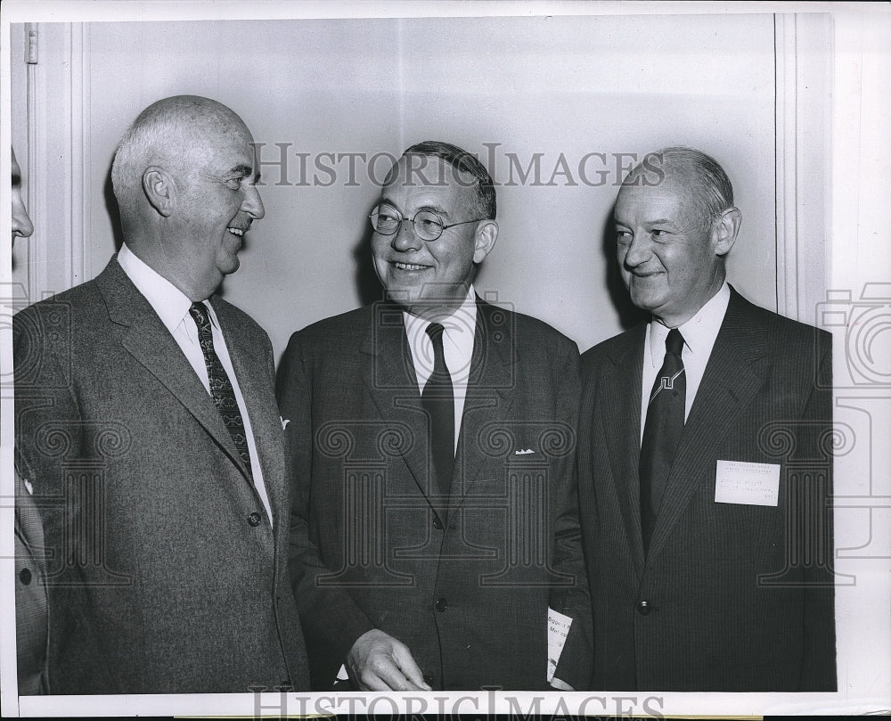 1956 Frank H. Bartholomew Of United Press,John Coles,John S. Knight - Historic Images