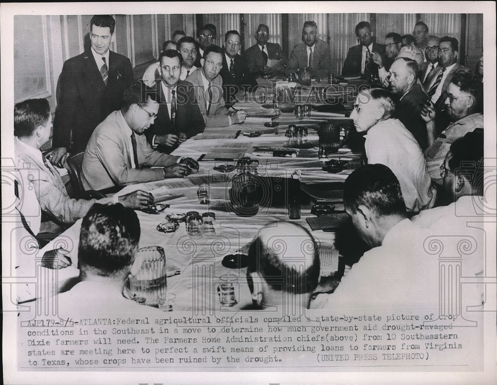 1950 Atlanta, Ga Fed Agri officials, Farmers Home Admin chiefs meet - Historic Images