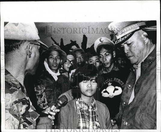 1969 Press Photo Manila, Philippines Gen V Raval, Cmdr GEn E Zerrudo, M Cagang - Historic Images