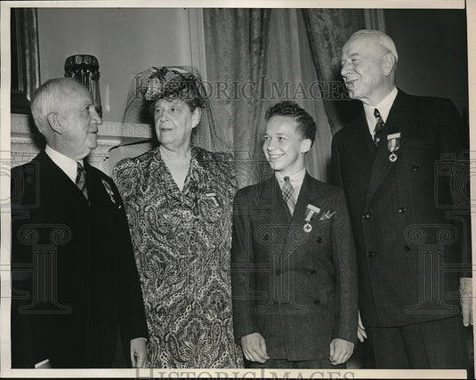 1940 Press Photo Norman Davis Miss Mabel T. Boardman Robert Jenkins, Frederick - Historic Images