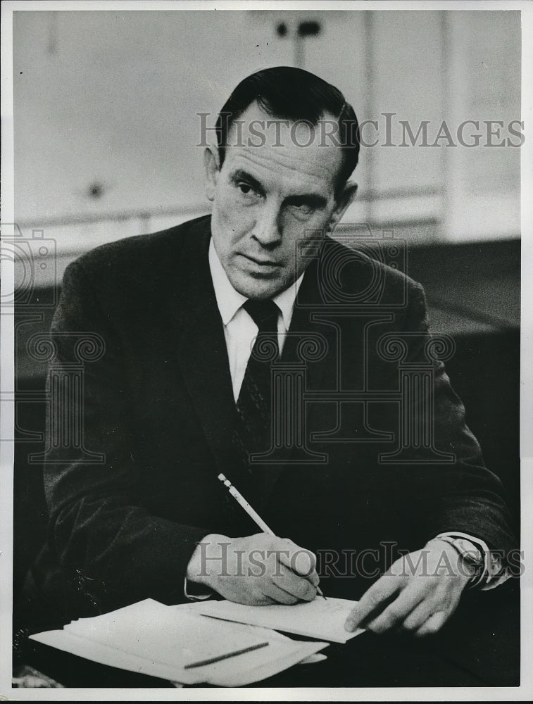 1961 Press Photo Clark Griffin MD Anderson Hospital - Historic Images