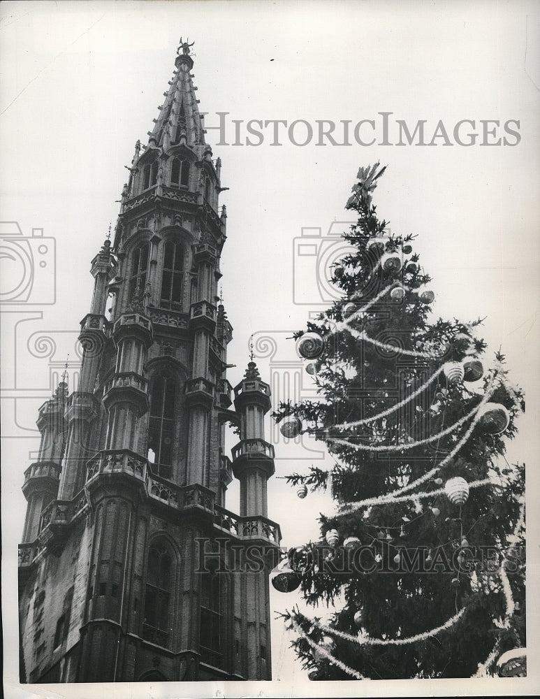 1958 Brussels Belgium Christmas Tree Decorations  - Historic Images