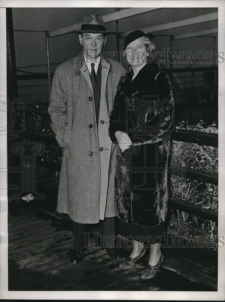 1937 Press Photo Mrs Faye Lippman Walter Bradenton Florida News Editor - Historic Images