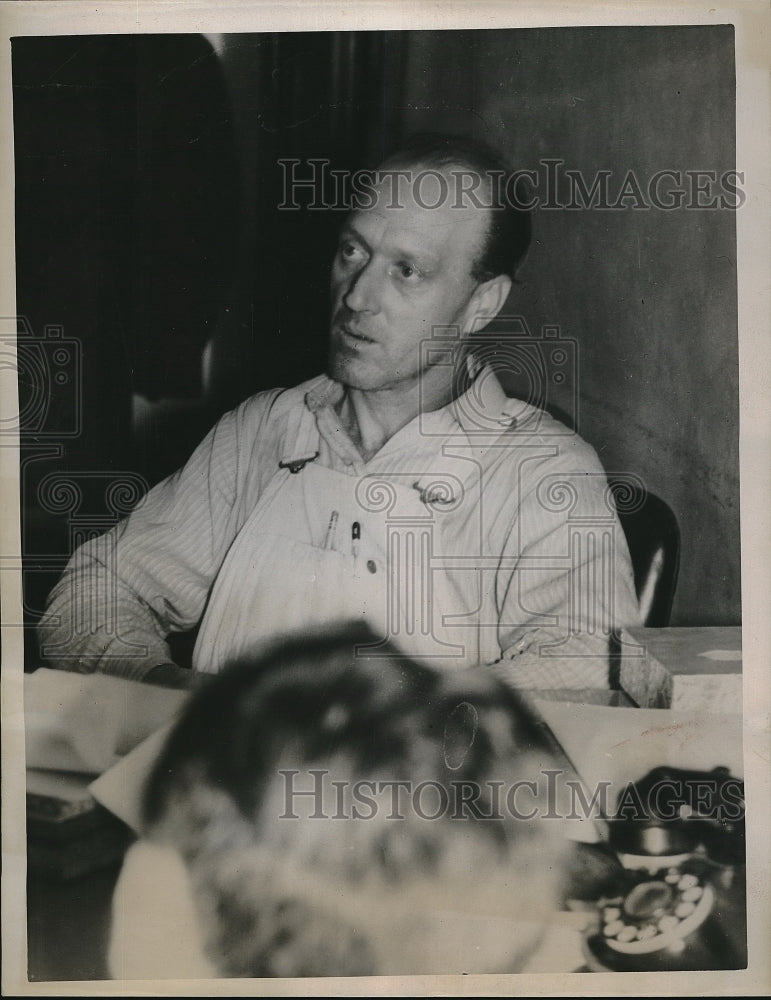 1939 Press Photo Tulsa Oklahoma Geoege Gordan Building Contractor Trial - Historic Images