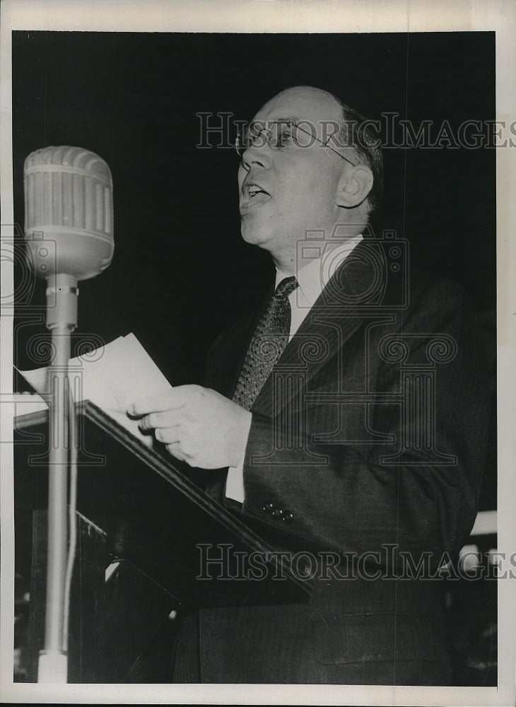 1939 Press Photo Atlanta Georgia Dr EA Fridell World Baptist Congress - Historic Images