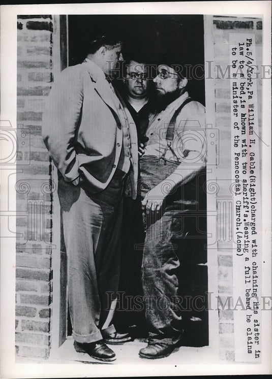1949 William H. Gable with Sheriffs - Historic Images