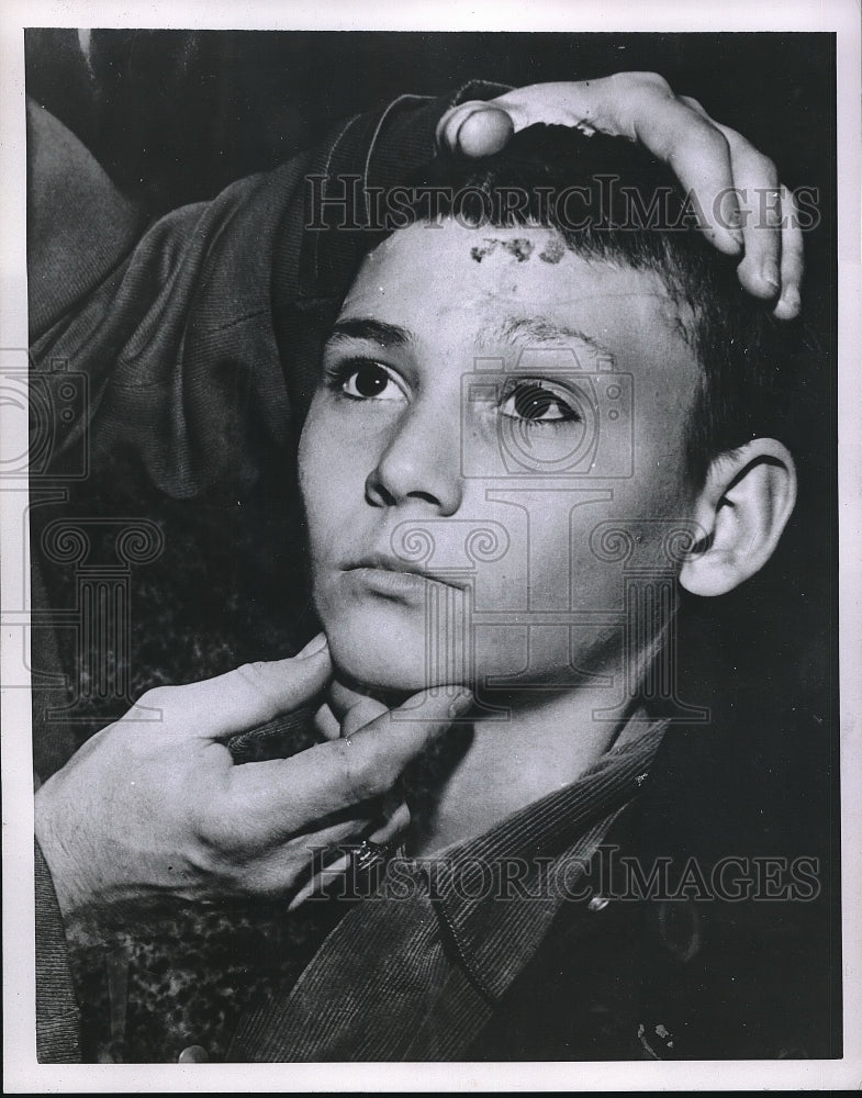 1955 Press Photo Lynchburg Virginia Billy Grant Child - neb74447 - Historic Images