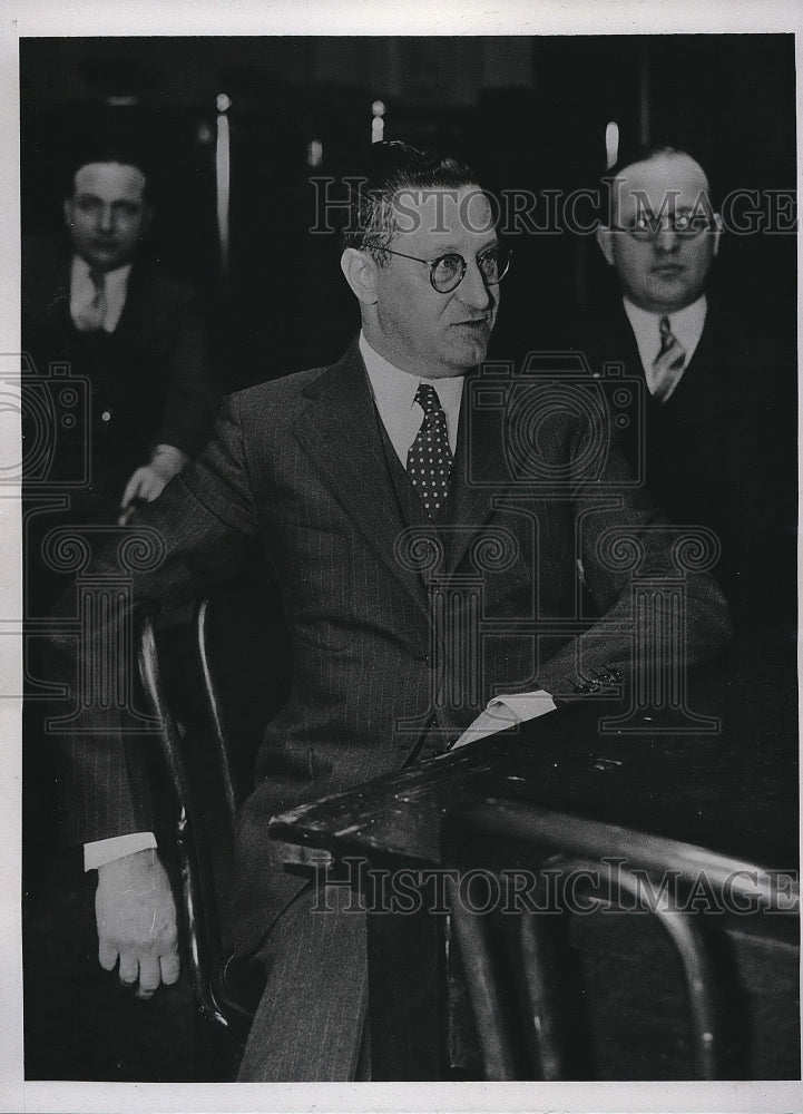 1934 Press Photo Judge William Harley being investigated for alleged campaign - Historic Images