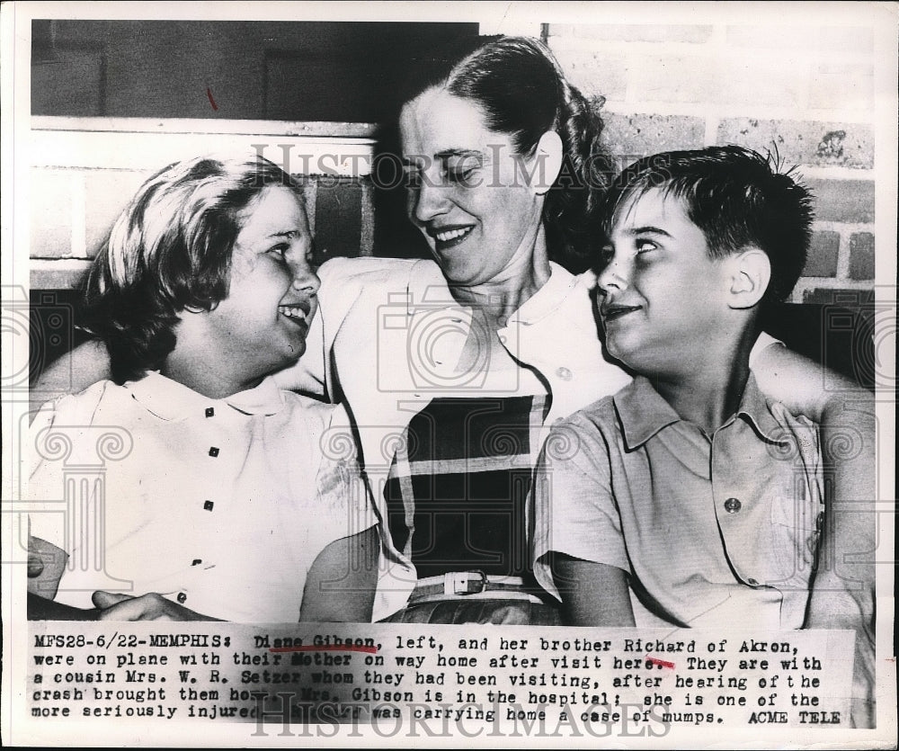 1949 Press Photo Memphis Diane Gibson Car Accident Victim-Historic Images